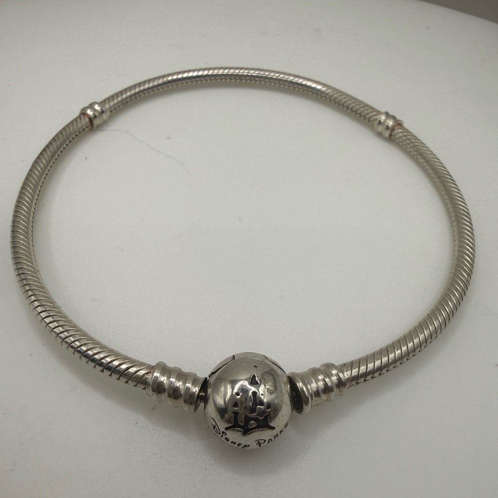 Pandora Disney Castle Closure Sterling 8.3” Bracelet!